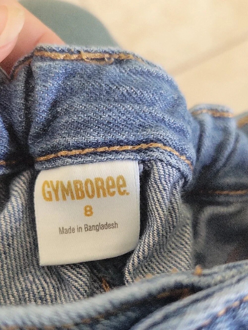 Gymboree Denim Shorts with Sequin Popsicle Patch